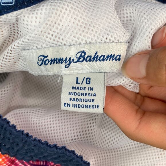 Tommy Bahama Beach Shorts Mens Large Brief Lined Live The Island Life Swim Trunk - Picture 3 of 12